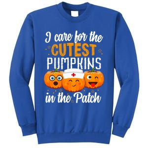 I Care For The Cutest Pumpkins In The Patch Nurse Halloween Meaningful Gift Sweatshirt