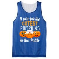 I Care For The Cutest Pumpkins In The Patch Nurse Halloween Meaningful Gift Mesh Reversible Basketball Jersey Tank