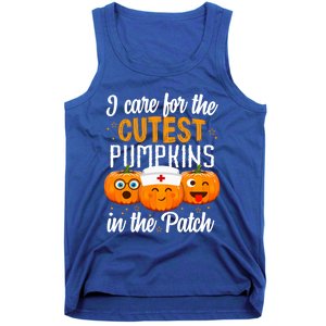 I Care For The Cutest Pumpkins In The Patch Nurse Halloween Meaningful Gift Tank Top