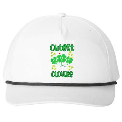 I Care For Cutest Clovers Nurse St Patricks Day Snapback Five-Panel Rope Hat