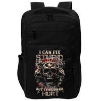 I Can Fix Stupid But Its Gonna Hurt Cool Skull Impact Tech Backpack