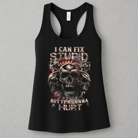 I Can Fix Stupid But Its Gonna Hurt Cool Skull Womens Tank Top