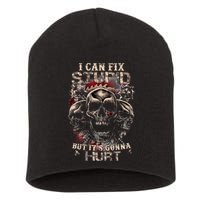 I Can Fix Stupid But Its Gonna Hurt Cool Skull Short Acrylic Beanie