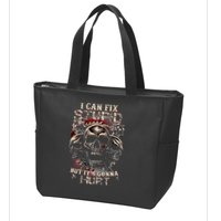 I Can Fix Stupid But Its Gonna Hurt Cool Skull Zip Tote Bag