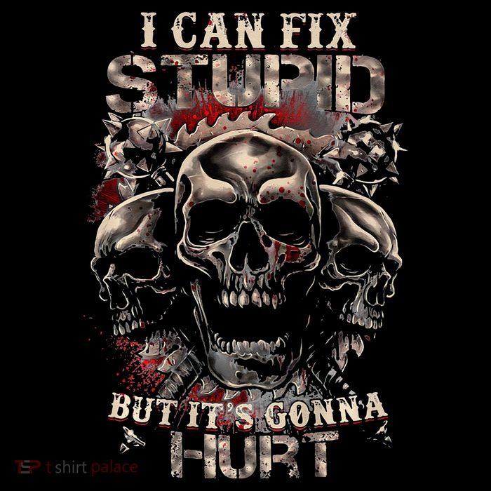 I Can Fix Stupid But Its Gonna Hurt Cool Skull Zip Tote Bag