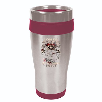I Can Fix Stupid But Its Gonna Hurt Cool Skull 16oz Travel Tumbler