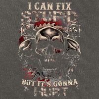 I Can Fix Stupid But Its Gonna Hurt Cool Skull Cotton Canvas Backpack