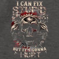 I Can Fix Stupid But Its Gonna Hurt Cool Skull Vector Backpack