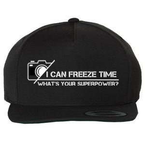 I Can Freeze Time What's Your Superpower Wool Snapback Cap