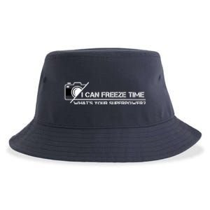 I Can Freeze Time What's Your Superpower Sustainable Bucket Hat