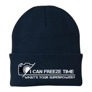 I Can Freeze Time What's Your Superpower Knit Cap Winter Beanie