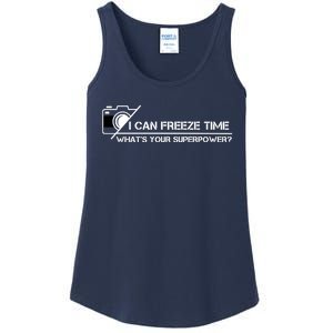 I Can Freeze Time What's Your Superpower Ladies Essential Tank