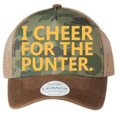 I Cheer For The Punter Iowa Legacy Tie Dye Trucker Hat