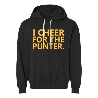 I Cheer For The Punter Iowa Garment-Dyed Fleece Hoodie