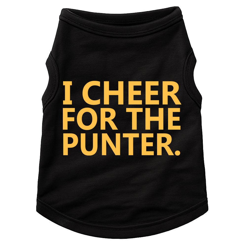 I Cheer For The Punter Iowa Doggie Tank