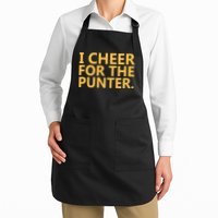 I Cheer For The Punter Iowa Apron