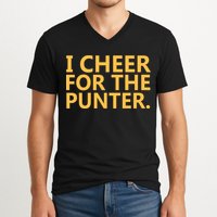 I Cheer For The Punter Iowa V-Neck T-Shirt