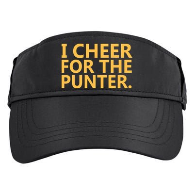 I Cheer For The Punter Iowa Adult Drive Performance Visor