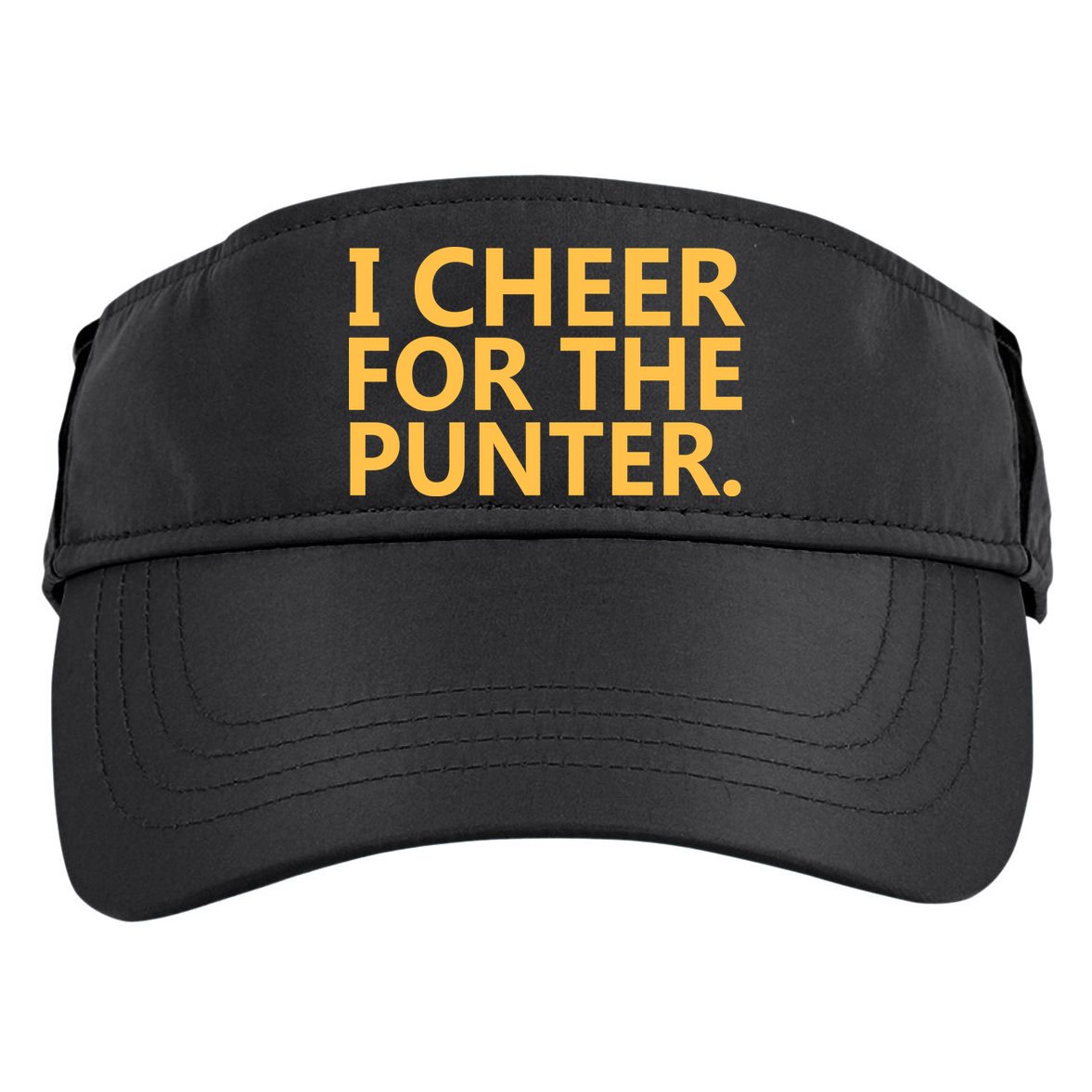 I Cheer For The Punter Iowa Adult Drive Performance Visor