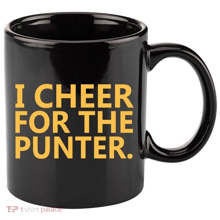 I Cheer For The Punter Iowa 11oz C Handle Ceramic Mug