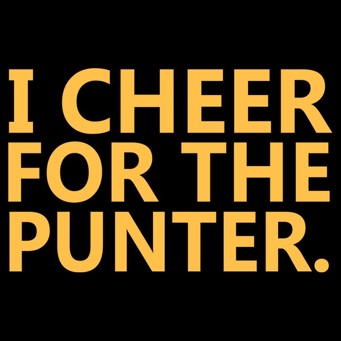 I Cheer For The Punter Iowa Drawstring Bag