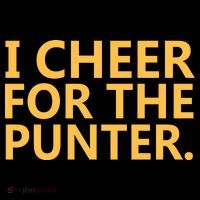 I Cheer For The Punter Iowa Sustainable Beanie