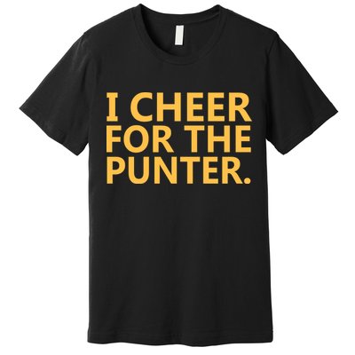 I Cheer For The Punter Iowa Premium T-Shirt