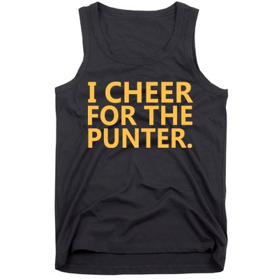 I Cheer For The Punter Iowa Tank Top