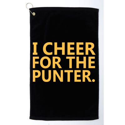I Cheer For The Punter Iowa Golf Towel