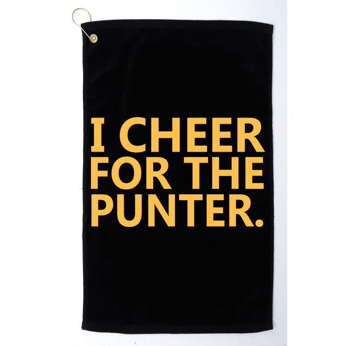 I Cheer For The Punter Iowa Golf Towel