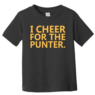 I Cheer For The Punter Iowa Toddler T-Shirt