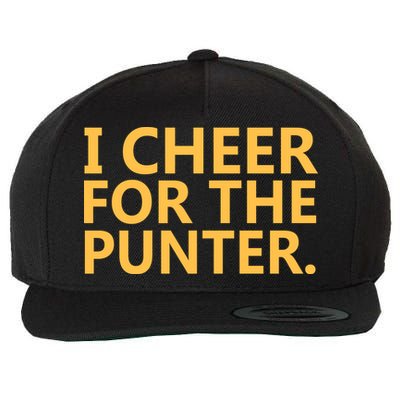 I Cheer For The Punter Iowa Wool Snapback Cap
