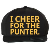 I Cheer For The Punter Iowa Wool Snapback Cap