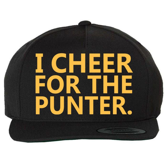 I Cheer For The Punter Iowa Wool Snapback Cap