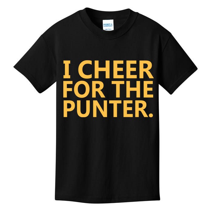 I Cheer For The Punter Iowa Kids T-Shirt