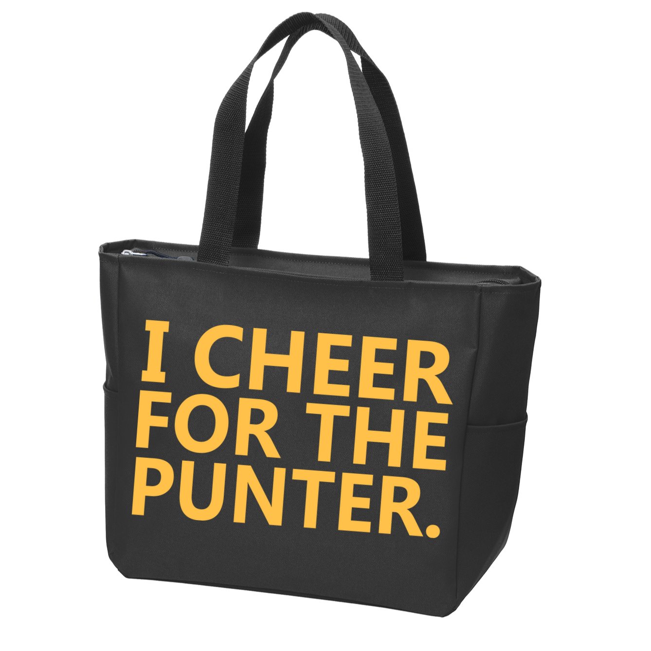 I Cheer For The Punter Iowa Zip Tote Bag