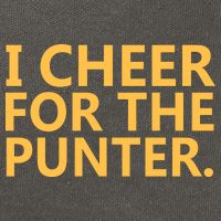 I Cheer For The Punter Iowa Cotton Canvas Backpack