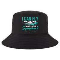 I Can Fly Whats Your Superpower Swimmer Tee Swimming Cool Comfort Performance Bucket Hat
