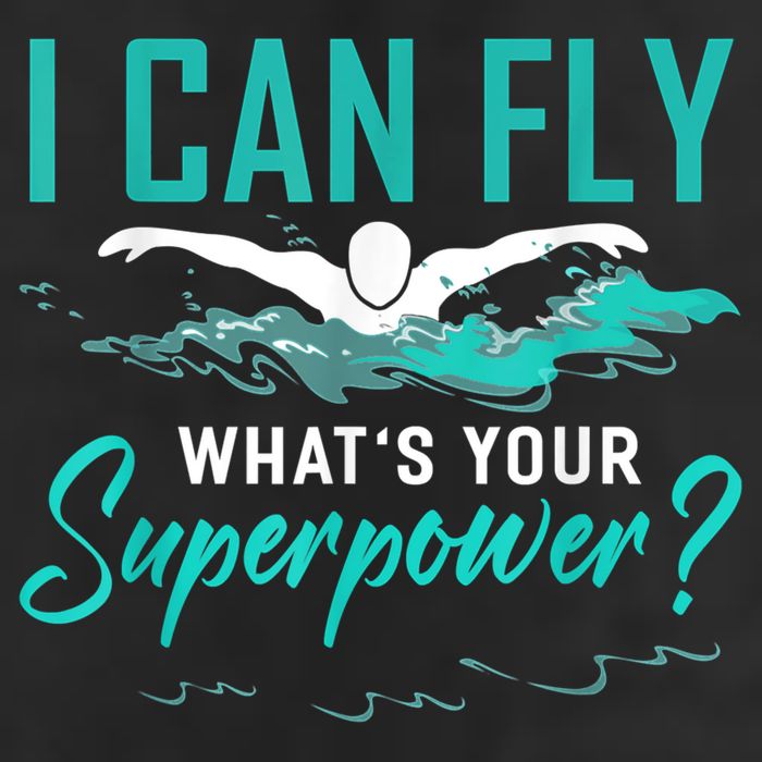 I Can Fly Whats Your Superpower Swimmer Tee Swimming Cool Comfort Performance Bucket Hat