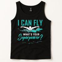 I Can Fly Whats Your Superpower Swimmer Tee Swimming Tank Top
