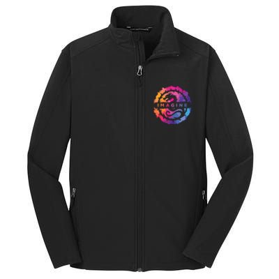 Imagine Colorful Fantasy Retro Dragon Core Soft Shell Jacket