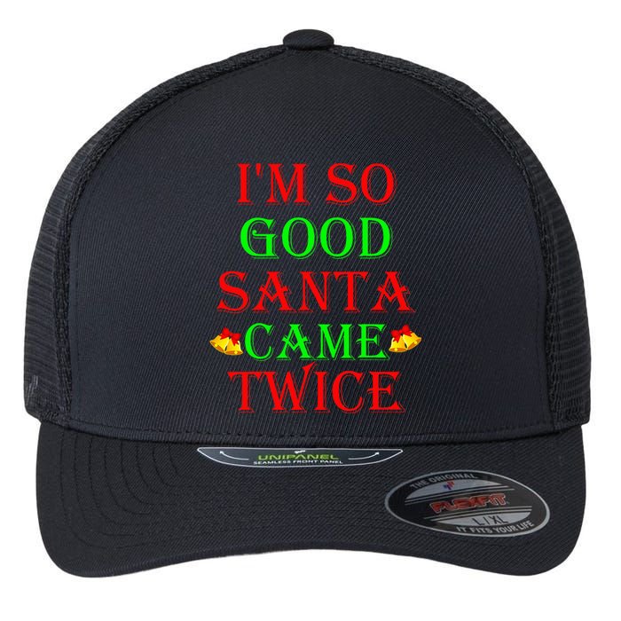 Inappropriate Christmas Funny Xmas Party Gift Flexfit Unipanel Trucker Cap