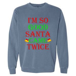 Inappropriate Christmas Funny Xmas Party Gift Garment-Dyed Sweatshirt