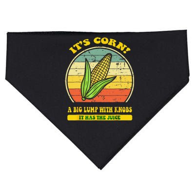 it's corn funny trendy design It’s Corn It Has The Juice tee USA-Made Doggie Bandana