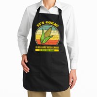 it's corn funny trendy design It’s Corn It Has The Juice tee Apron