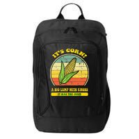 it's corn funny trendy design It’s Corn It Has The Juice tee City Backpack