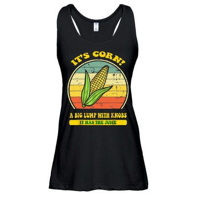 it's corn funny trendy design It’s Corn It Has The Juice tee Ladies Essential Flowy Tank