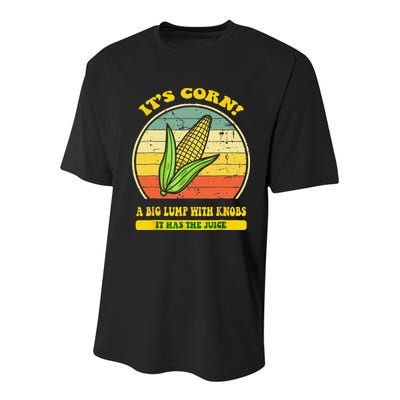 it's corn funny trendy design It’s Corn It Has The Juice tee Youth Performance Sprint T-Shirt