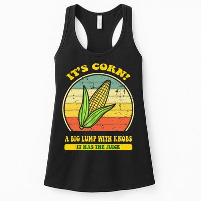 it's corn funny trendy design It’s Corn It Has The Juice tee Womens Tank Top