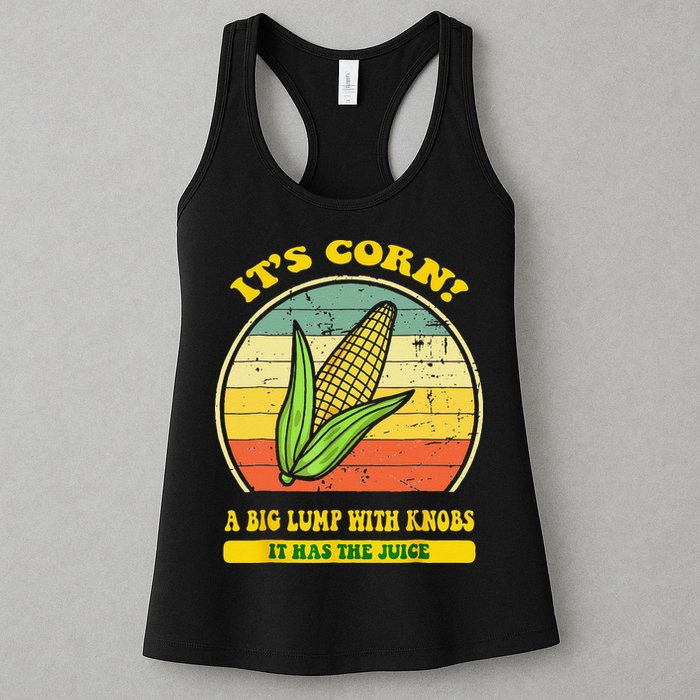 it's corn funny trendy design It’s Corn It Has The Juice tee Womens Tank Top